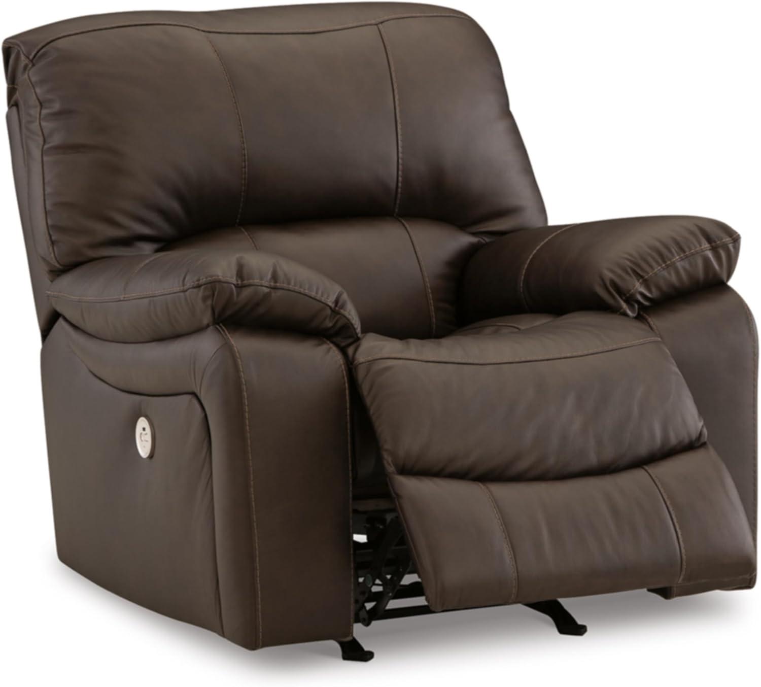 Ashley Furniture Leesworth Dark Brown Power Recliner