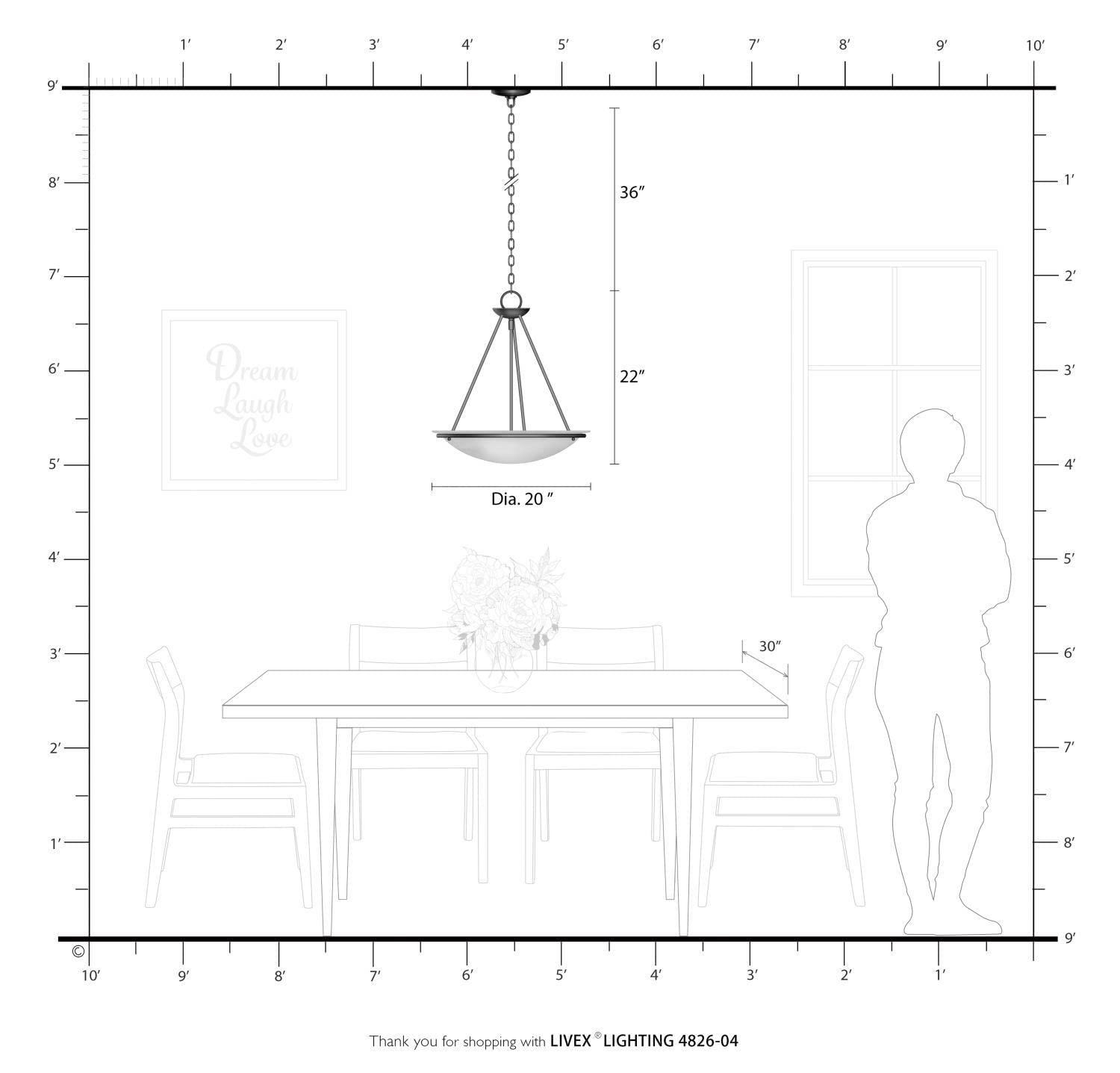 Newburgh 3 - Light Bowl Pendant