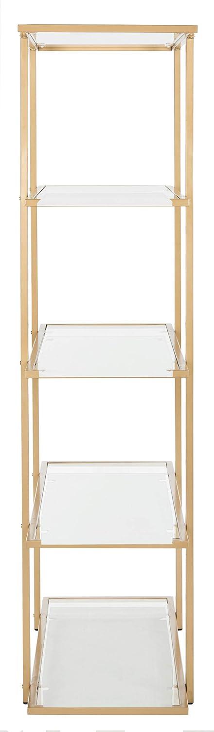 Francis 5 Tier Etagere - ETG6202 - Gold/Clear - Safavieh