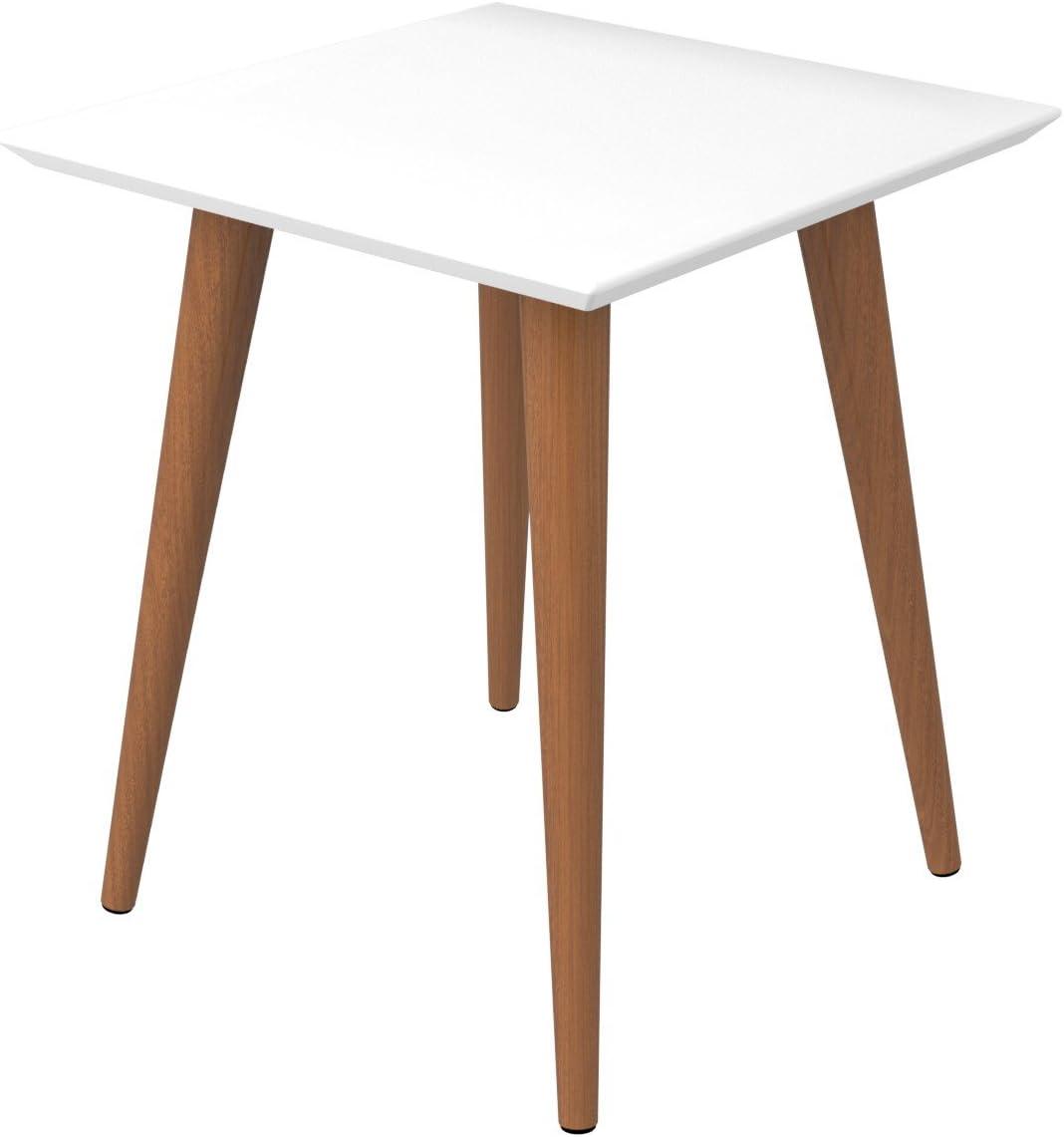 19.68" Utopia High Square End Table: Splayed Legs, Compact Size - Manhattan Comfort