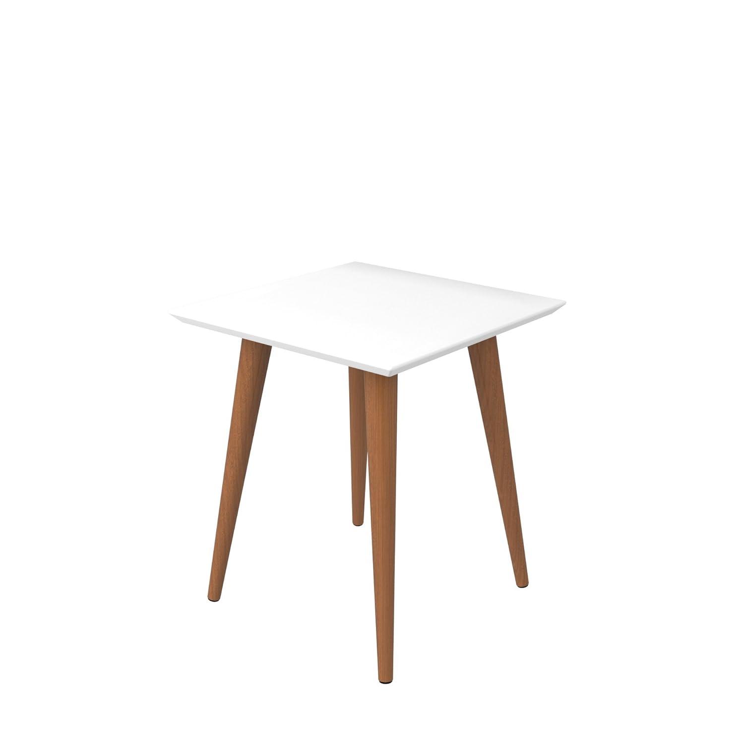 19.68" Utopia High Square End Table: Splayed Legs, Compact Size - Manhattan Comfort