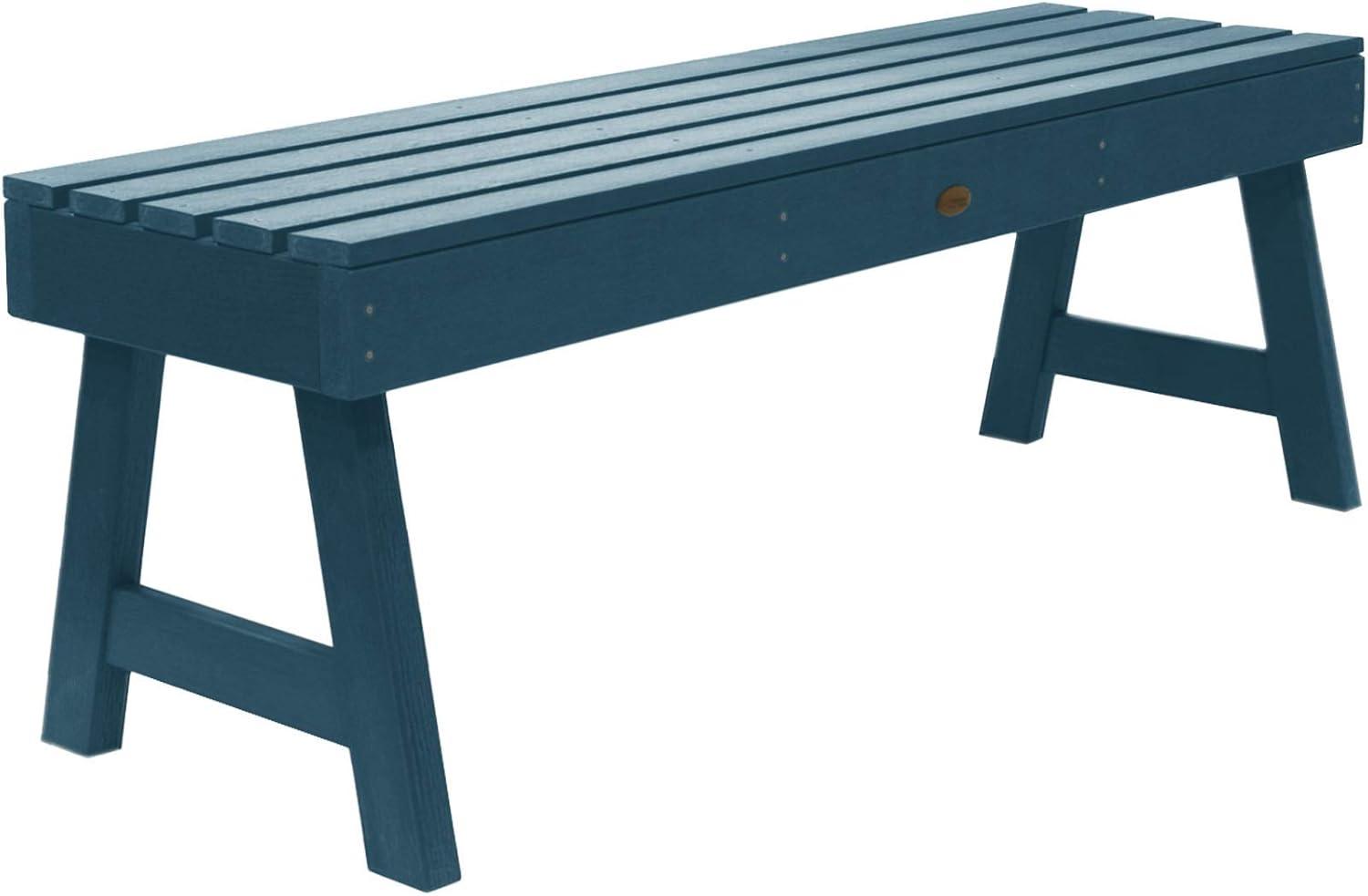 Highwood Weatherly 4-ft Picnic Bench - 2-Person, Eco-friendly, Synthetic Wood