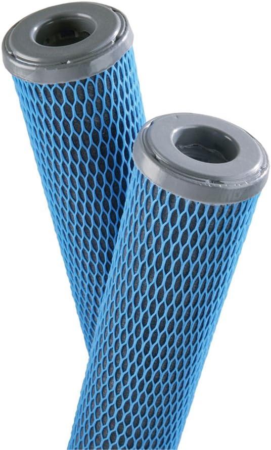 Blue and Black Carbon Wrapped Water Filter Cartridges, 2-Pack