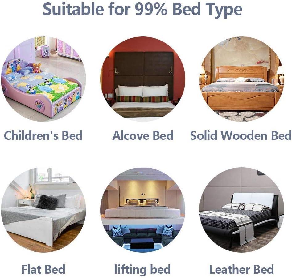 MBQMBSS 2 Pack Toddler Bed Rail Guards for King and Queen Size Beds, Stable Protective Side Railing for Kids Children