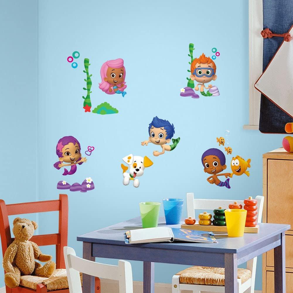 Bubble Guppies Peel and Stick Wall Decals for Kids