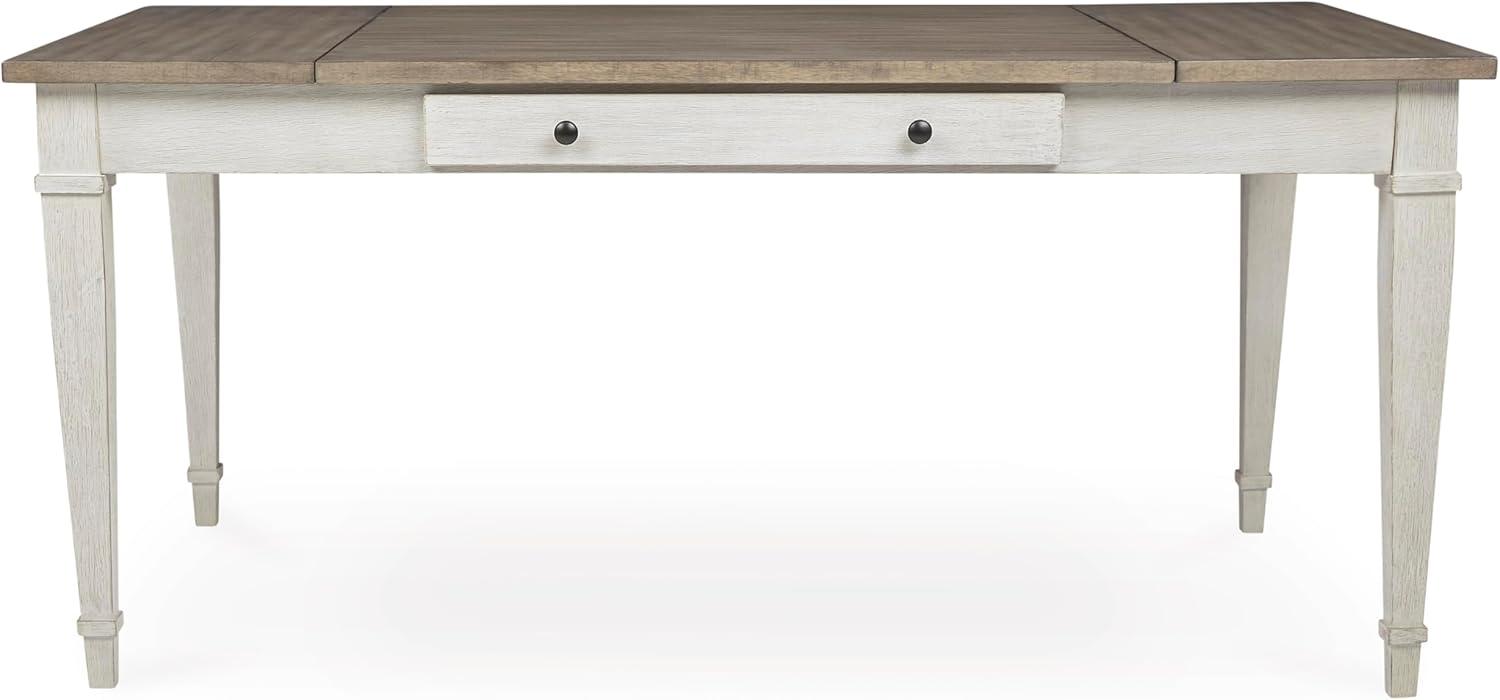 Signature Design by Ashley Casual Skempton Dining Table, White/Light Brown