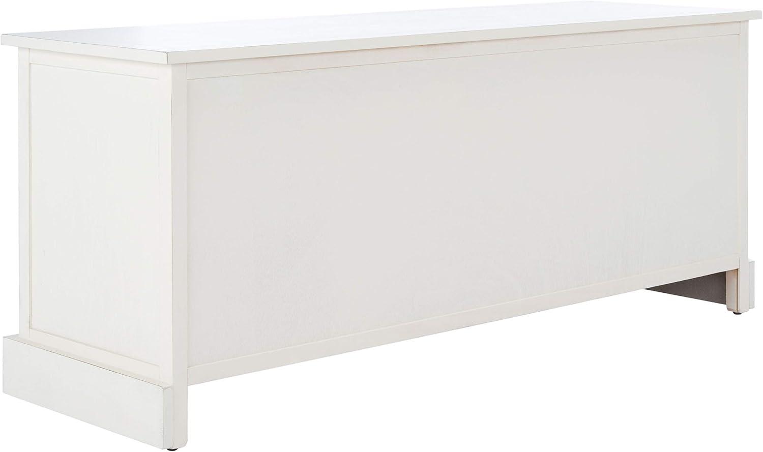 SAFAVIEH Landers Solid Classic 3 Drawer Storage Bench, Distressed White