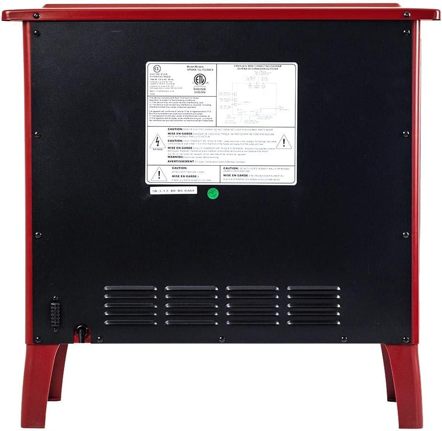 Country Living Smart Infrared Electric Fireplace Stove Heater, Alexa and Google Home Compatible