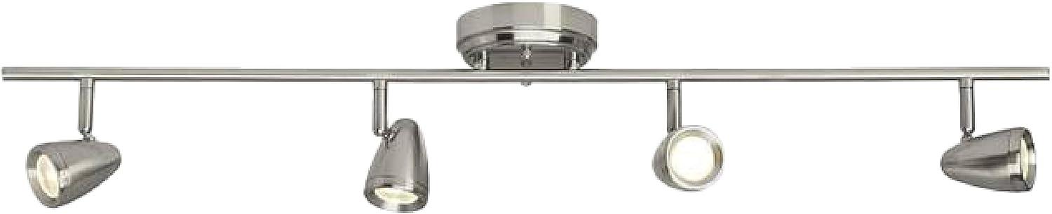 Brushed Nickel 4-Light LED Ceiling Track Fixture