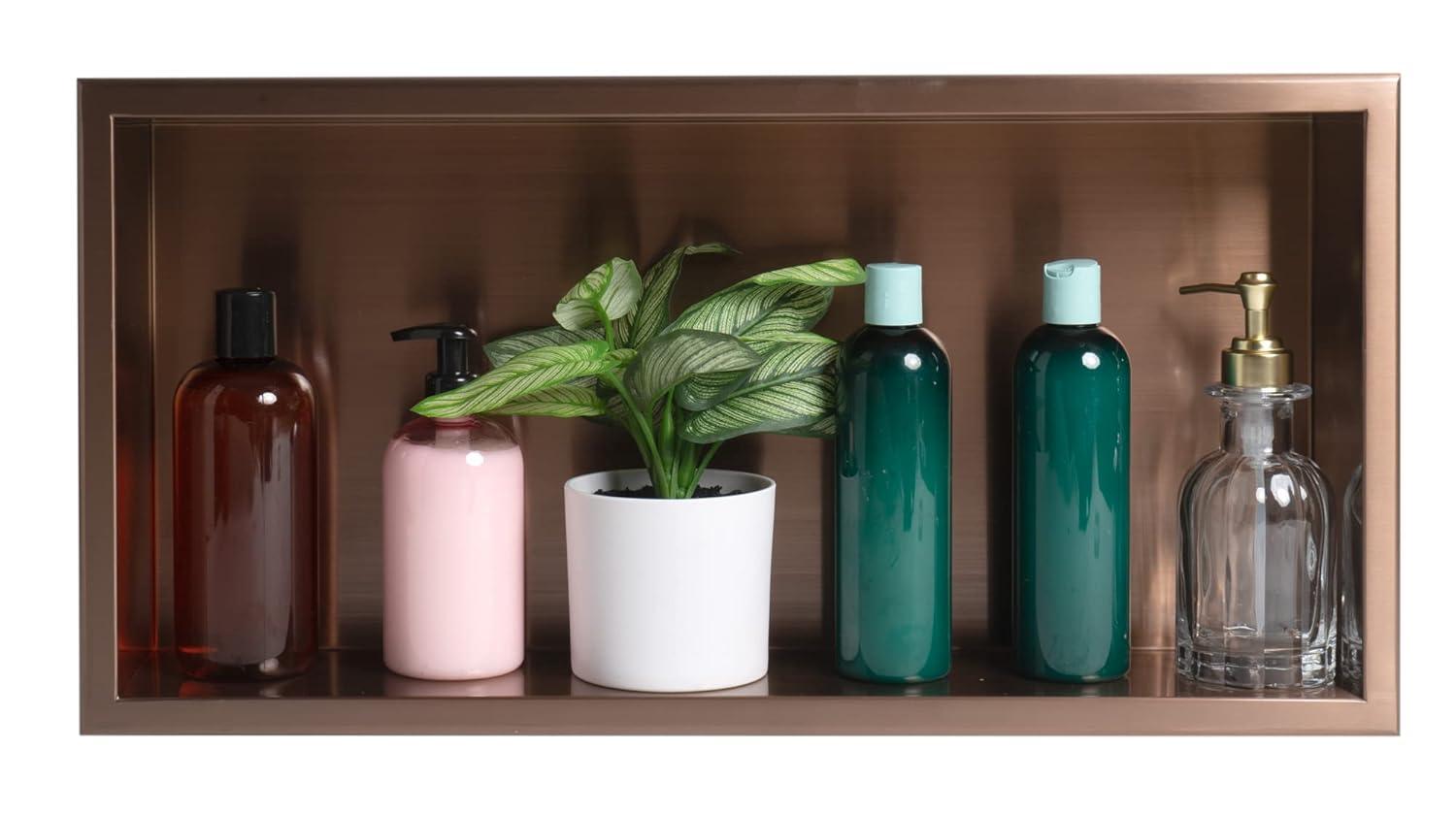 Adhesive Stainless Steel Shower Shelf