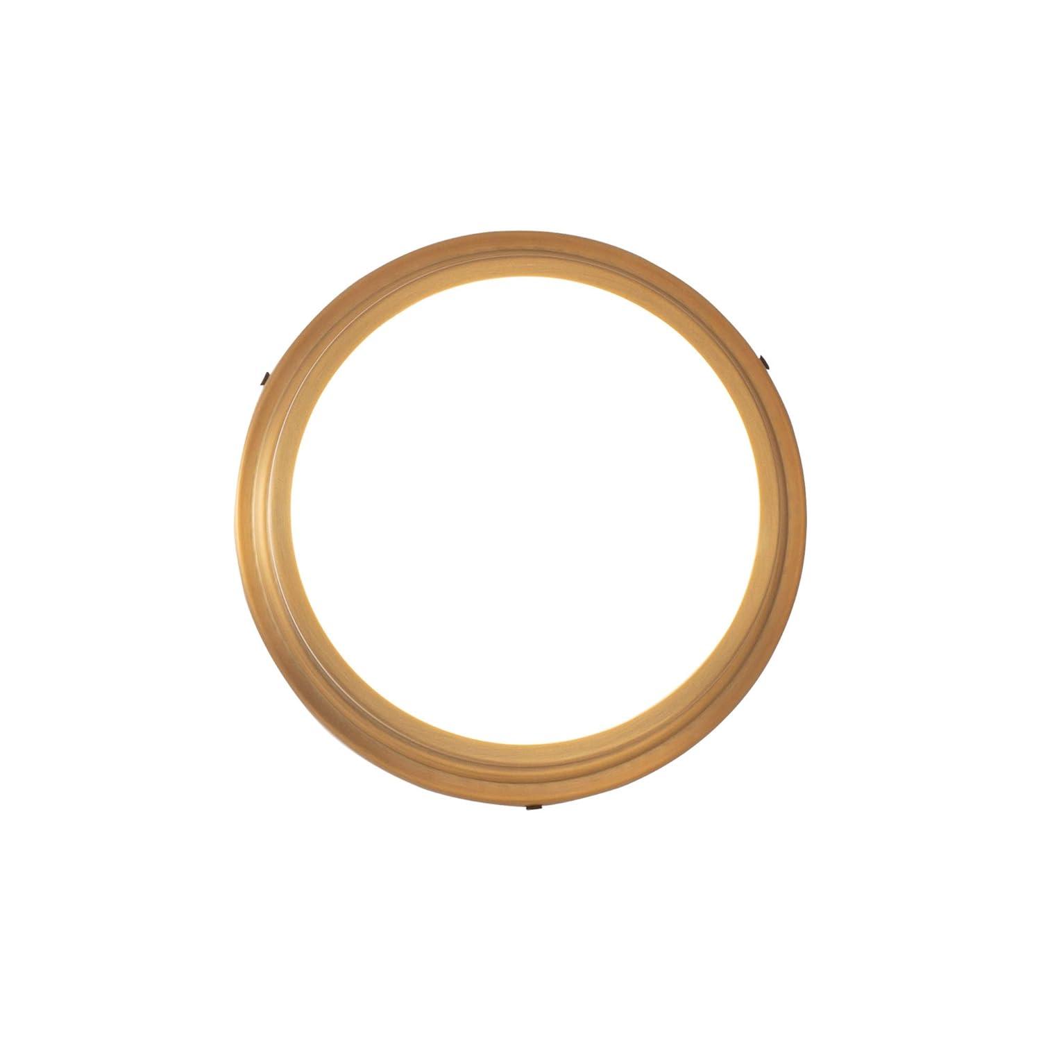 WAC Lighting dweLED, York 8in LED Flush Mount 3000K in Aged Brass