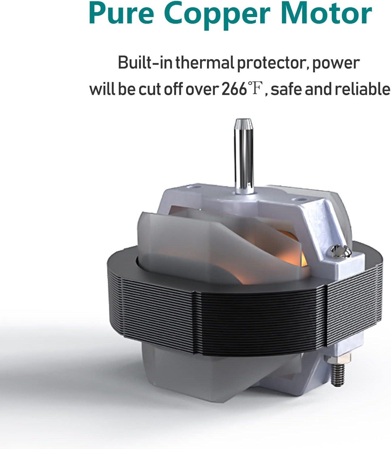 Bathroom Exhaust Fan 141 CFM 6 Inch Allvent Home Ventilation Ceiling Window and Wall Mount Vent Fan with Anti-backflow Check Valve for Kitchen Bathroom Garage(110v/18W/White)