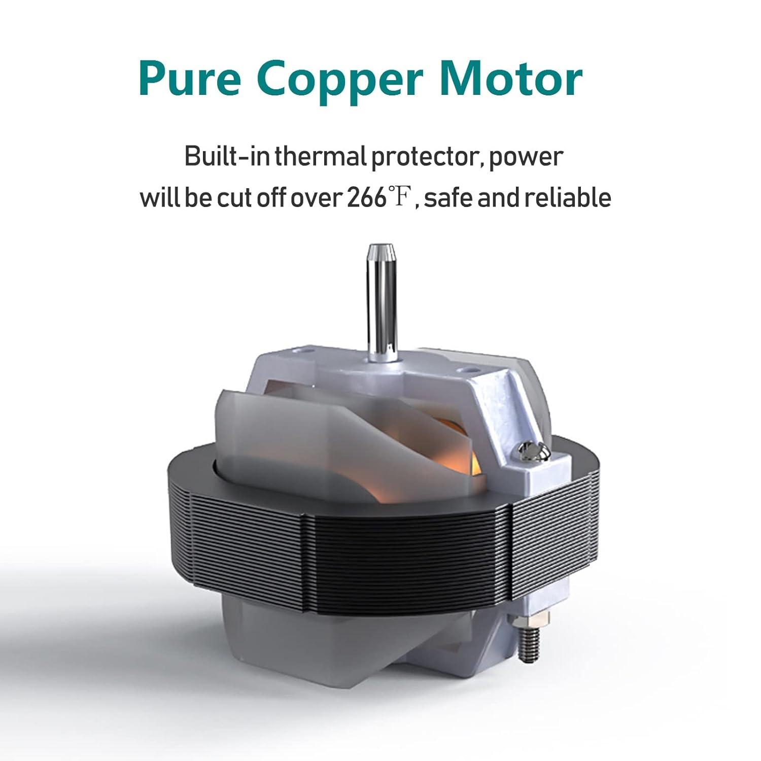 Bathroom Exhaust Fan 141 CFM 6 Inch Allvent Home Ventilation Ceiling Window and Wall Mount Vent Fan with Anti-backflow Check Valve for Kitchen Bathroom Garage(110v/18W/White)