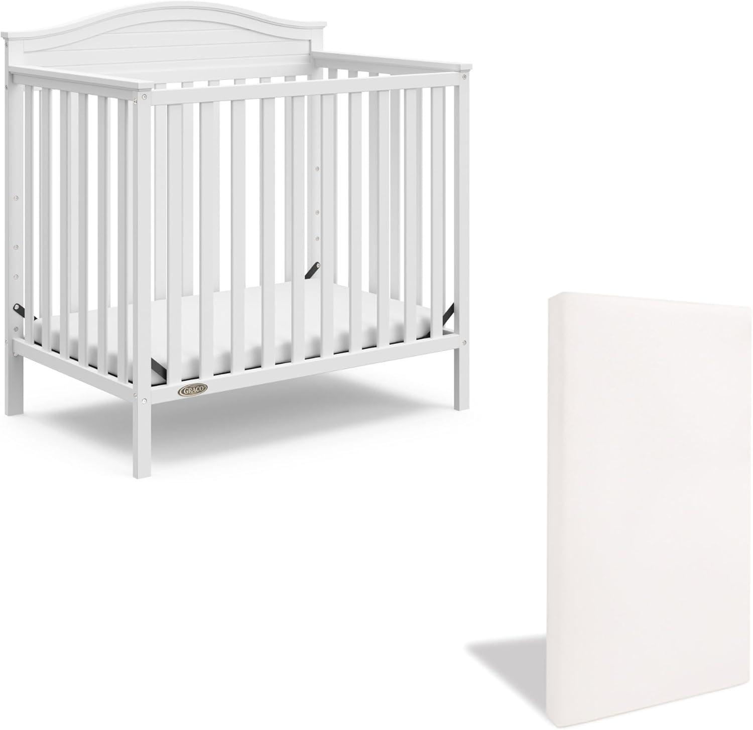 Graco Graco Stella 4-in-1 Mini Convertible Crib with Mattress