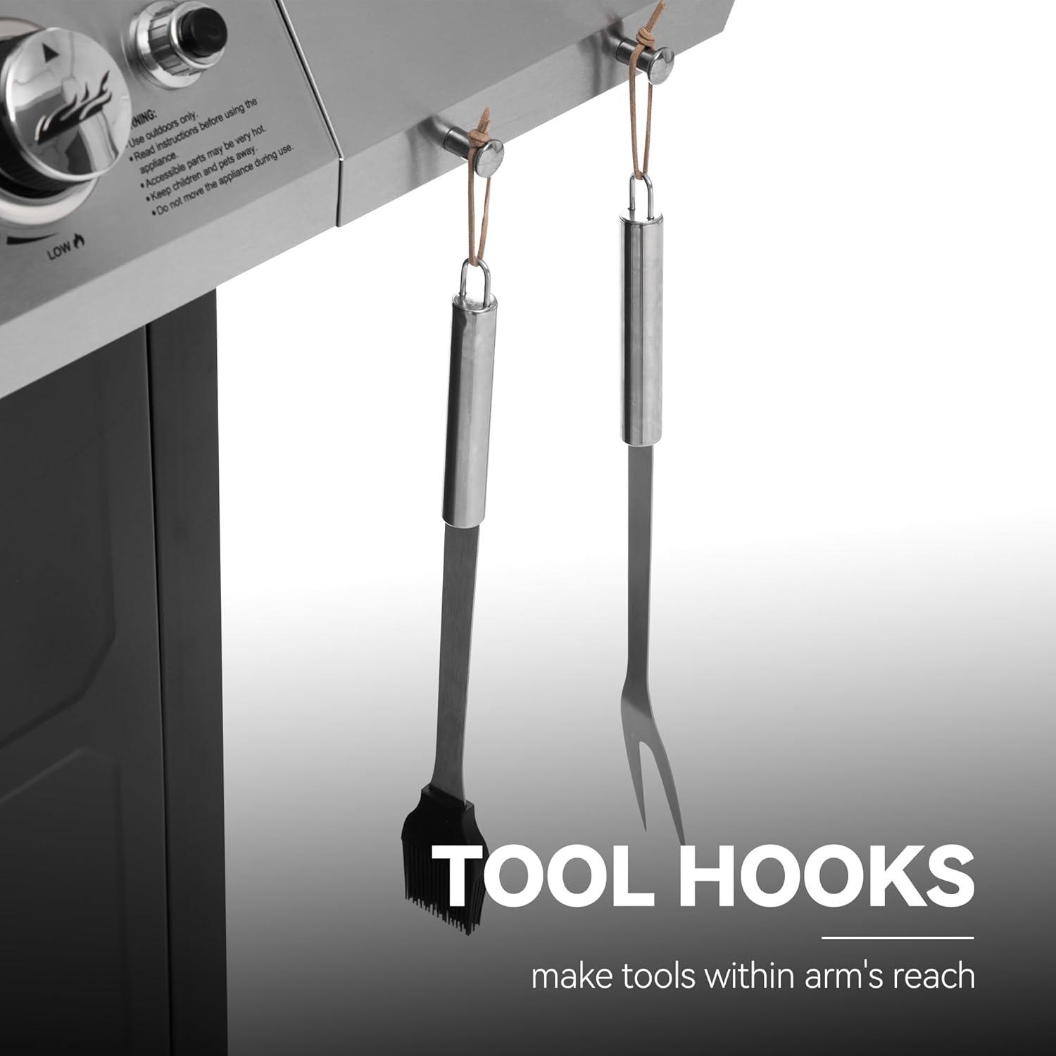 Royal Gourmet GA4400T Stainless Steel 4-Burner BBQ Gas Grill, 40,000 BTU