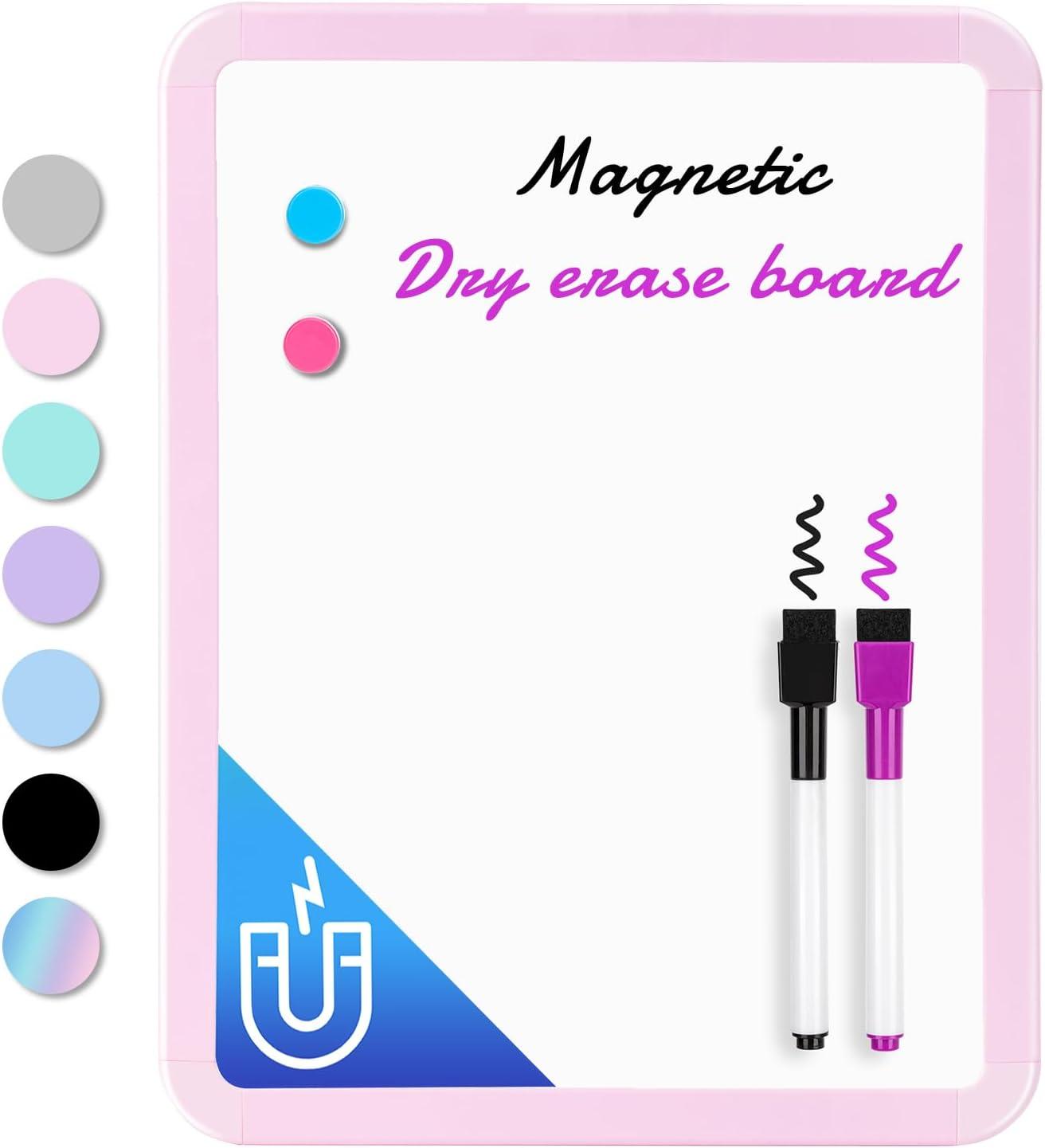 VUSIGN Small Dry Erase Whiteboard, 8.5 x 11 Inches White Board for Kids, Students, Fridge, Locker, Mini Dry Erase Board