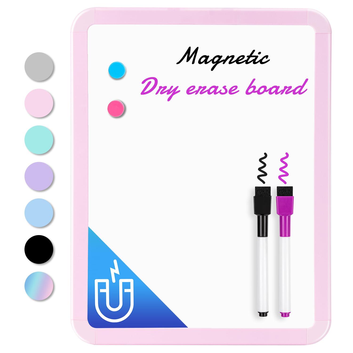 VUSIGN Small Dry Erase Whiteboard, 8.5 x 11 Inches White Board for Kids, Students, Fridge, Locker, Mini Dry Erase Board