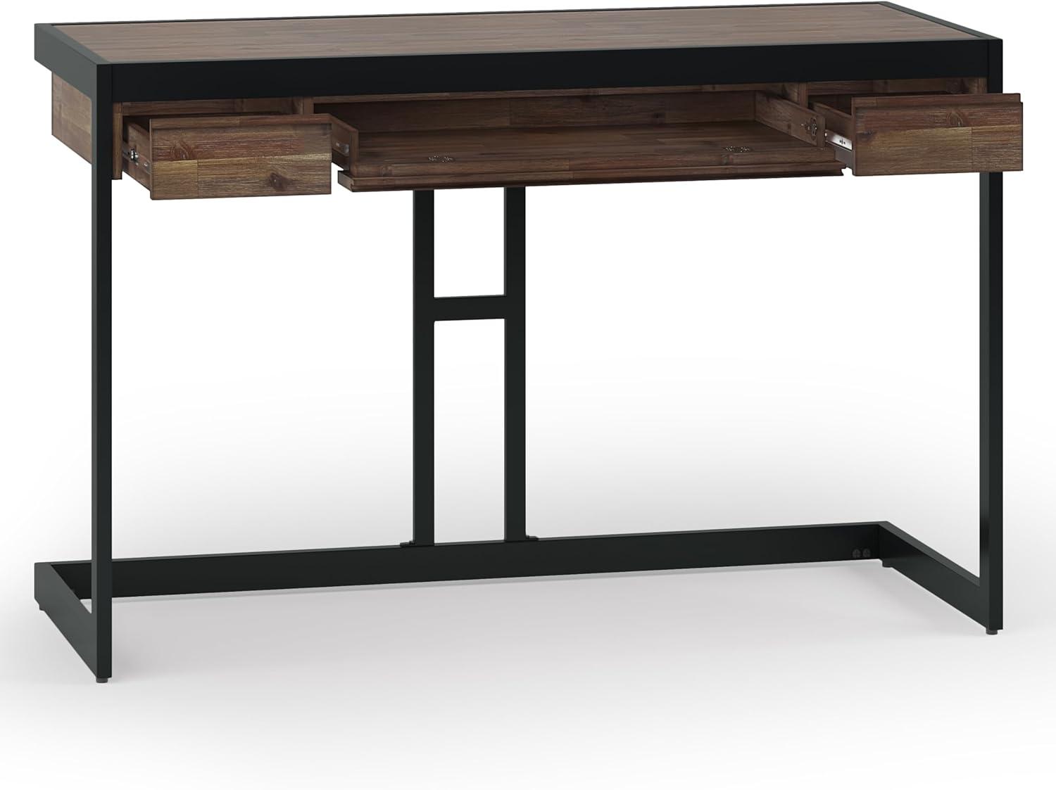 Simpli Home Erina Industrial 48 " Desk in Rustic Natural Aged Brown