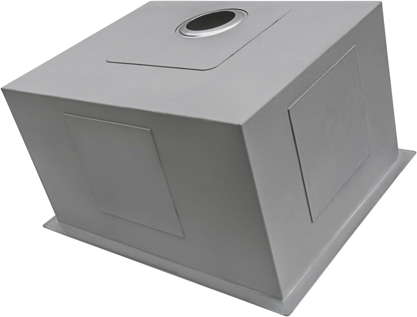 Ruvati 21" x 18" x 12" Deep Laundry Utility Sink Undermount 16 Gauge Stainless Steel