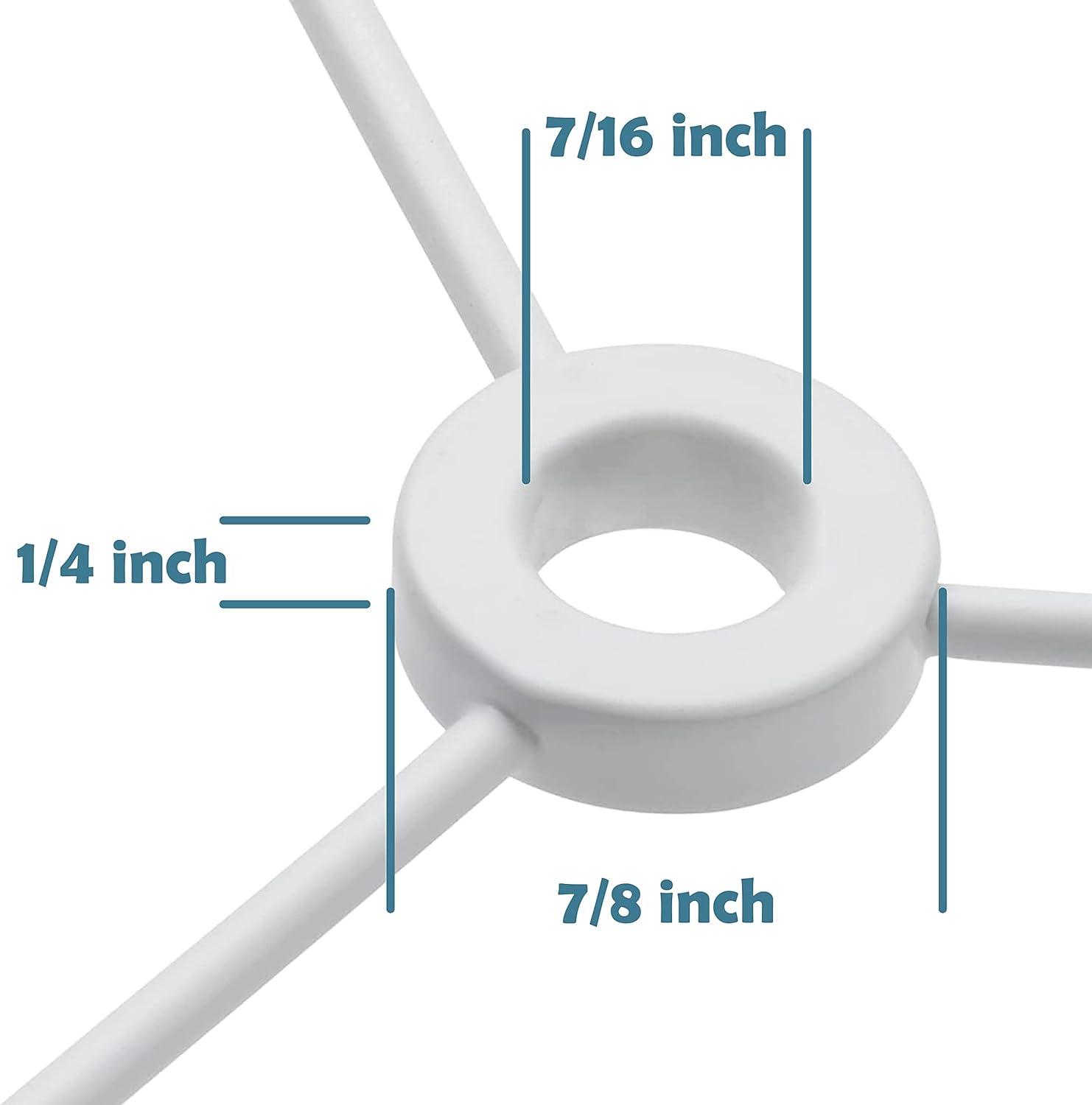 Aspen Creative 20102-11, Metal DIY Drum Lamp Shade Strong Ring, US Style Spider that Connects to Lamp Harp, Top Ring-Brass Plated/Bottom Ring-Galvanized, 10" Diameter Ring