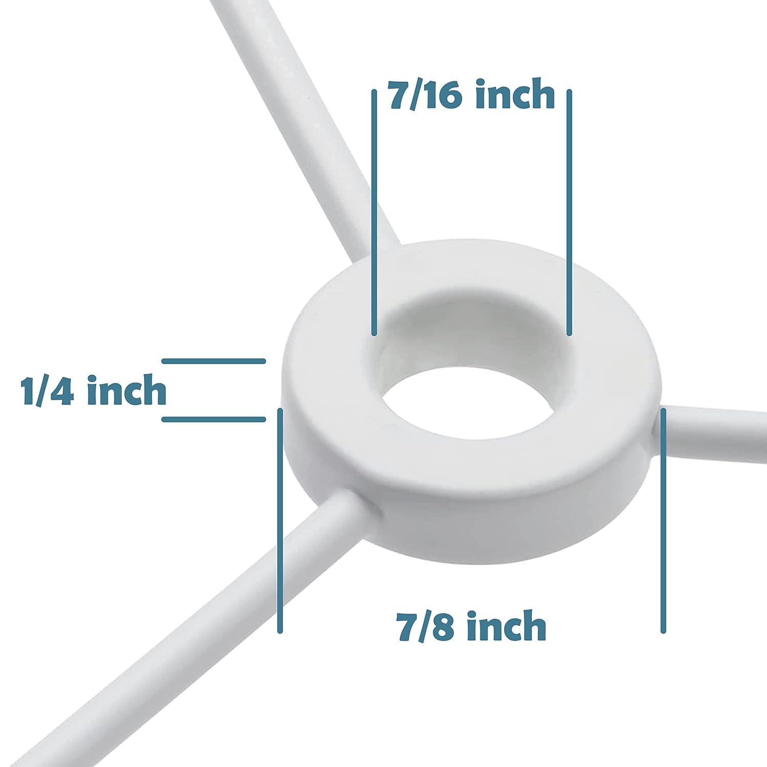 Aspen Creative 20102-11, Metal DIY Drum Lamp Shade Strong Ring, US Style Spider that Connects to Lamp Harp, Top Ring-Brass Plated/Bottom Ring-Galvanized, 10" Diameter Ring