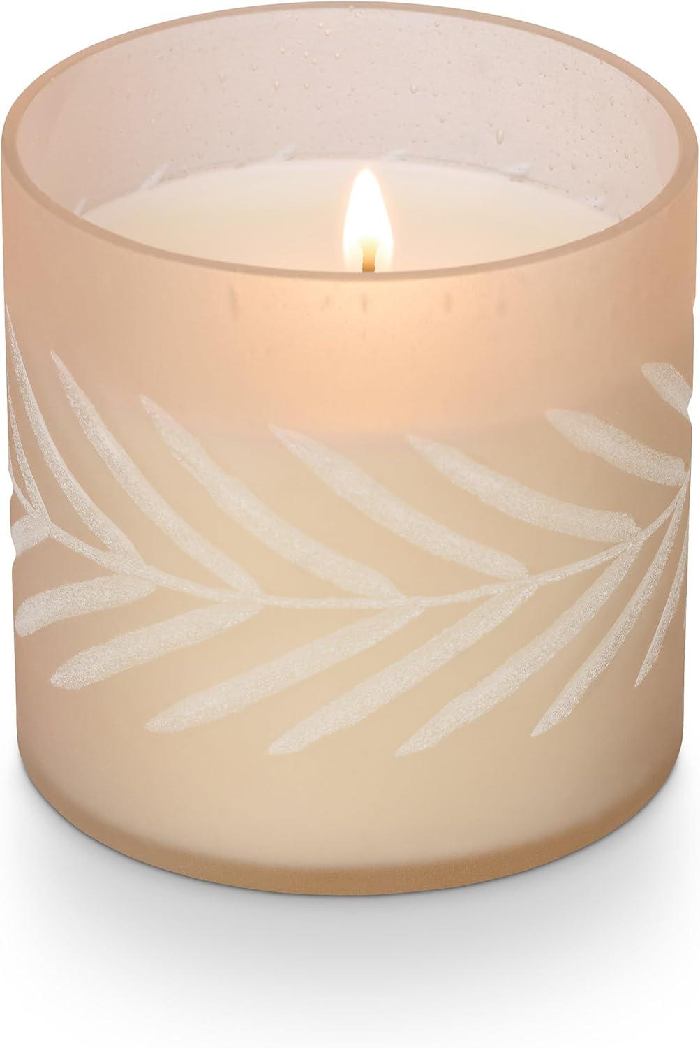 Autumn Sage Scented Soy Candle in Frosted Glass