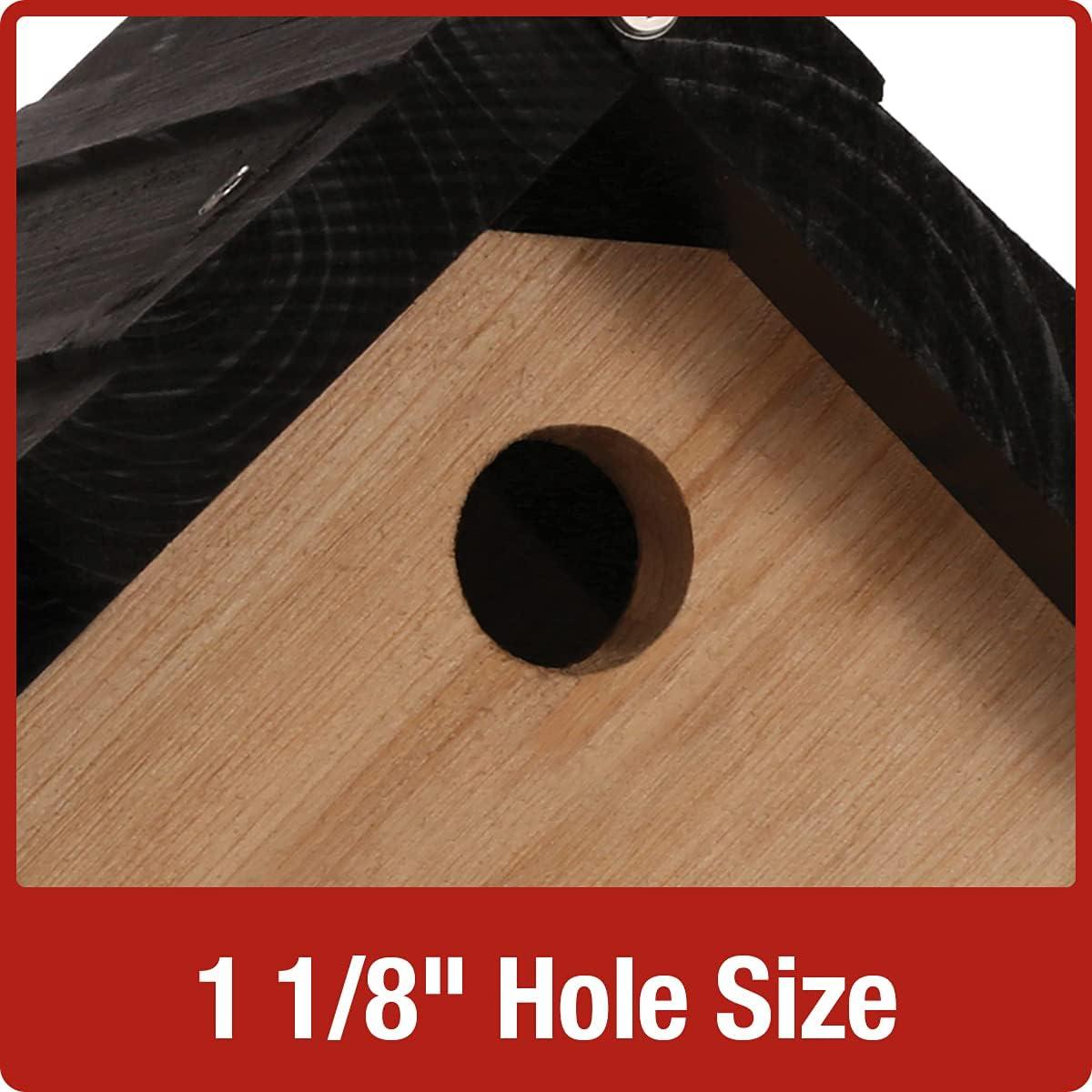 Nature's Way Bird Products CWH1 Cedar Wren House, 8" x 8.875" x 8.125", standard, Brown