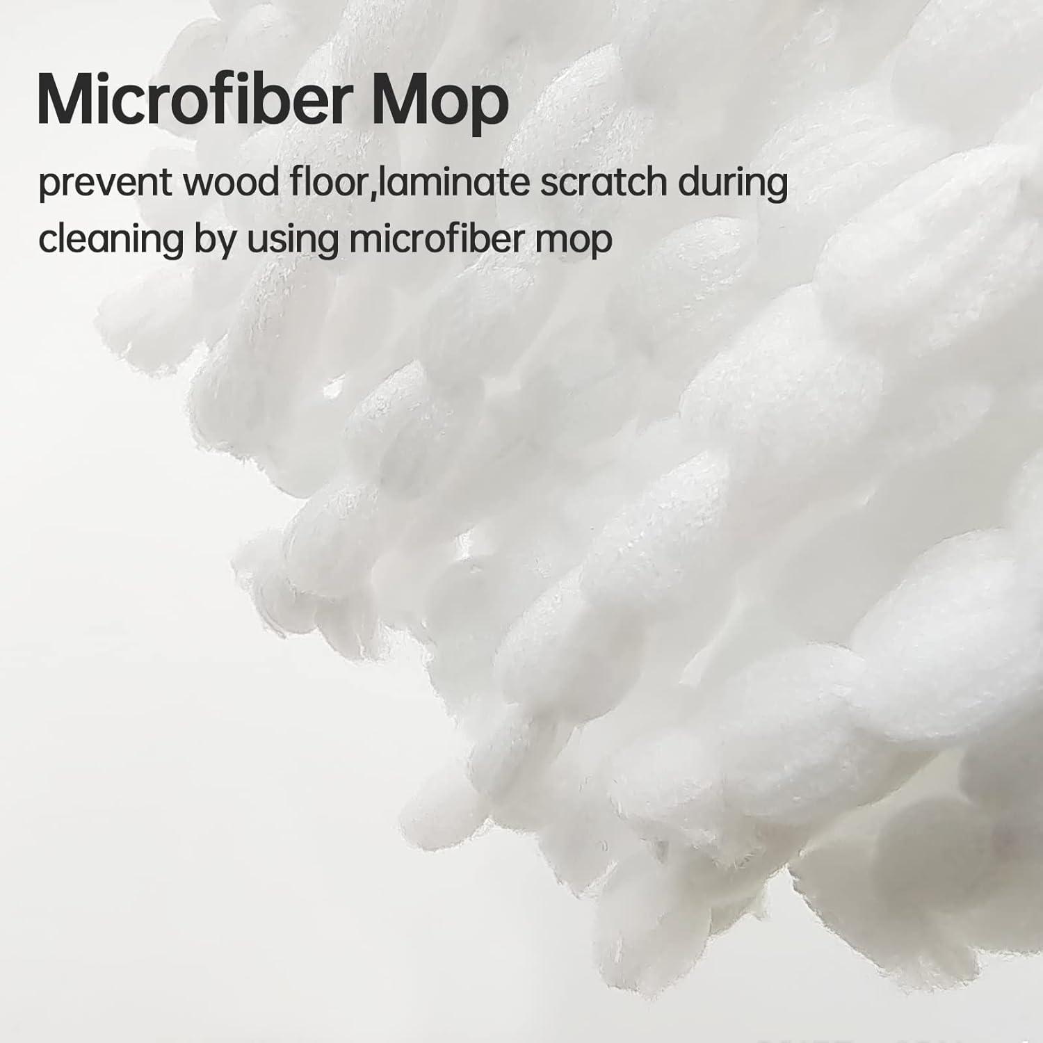 6 Pack Spin Mop Refill - Replacement Head Compatible with O cedar, Microfiber Spin Mop Refills,clean the floor. Easy Floor Cleaning Mop Head Replacement - Bonison