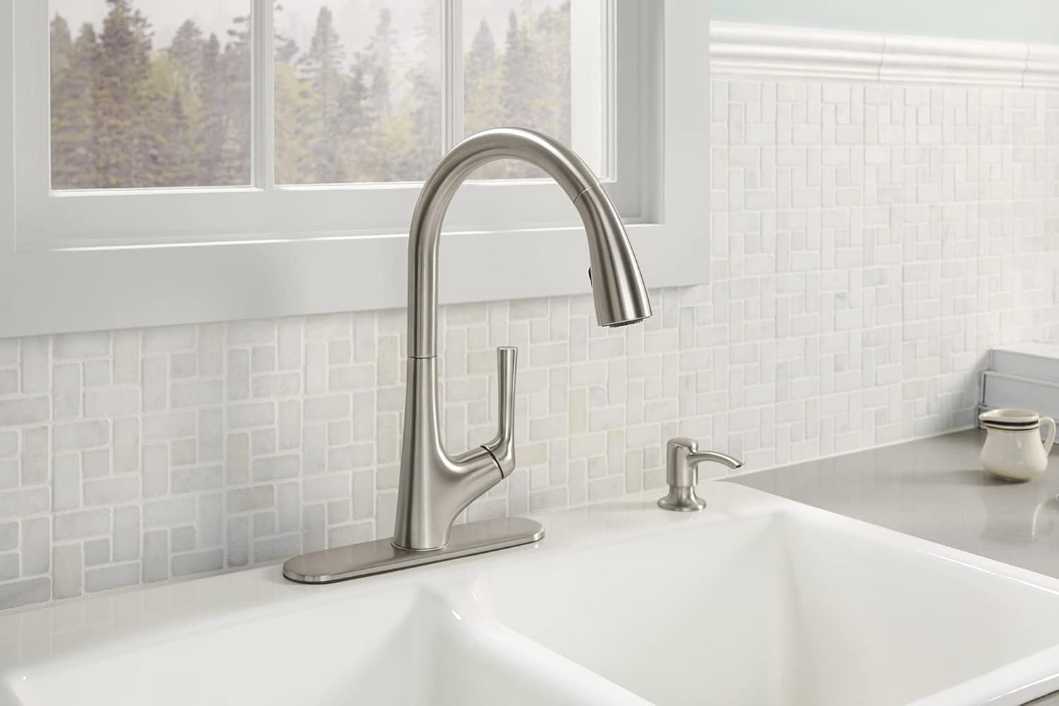 Kohler R77748-SD-VS Malleco Touchless Pull Down Kitchen Sink Faucet