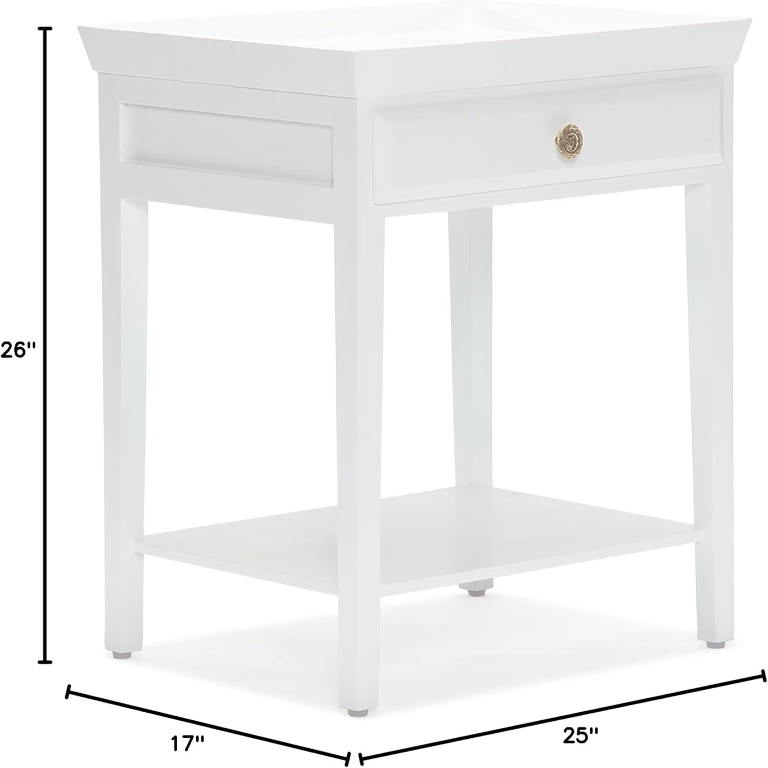 Finch Morris Hampton 2-Tier Bedside Table with Drawer