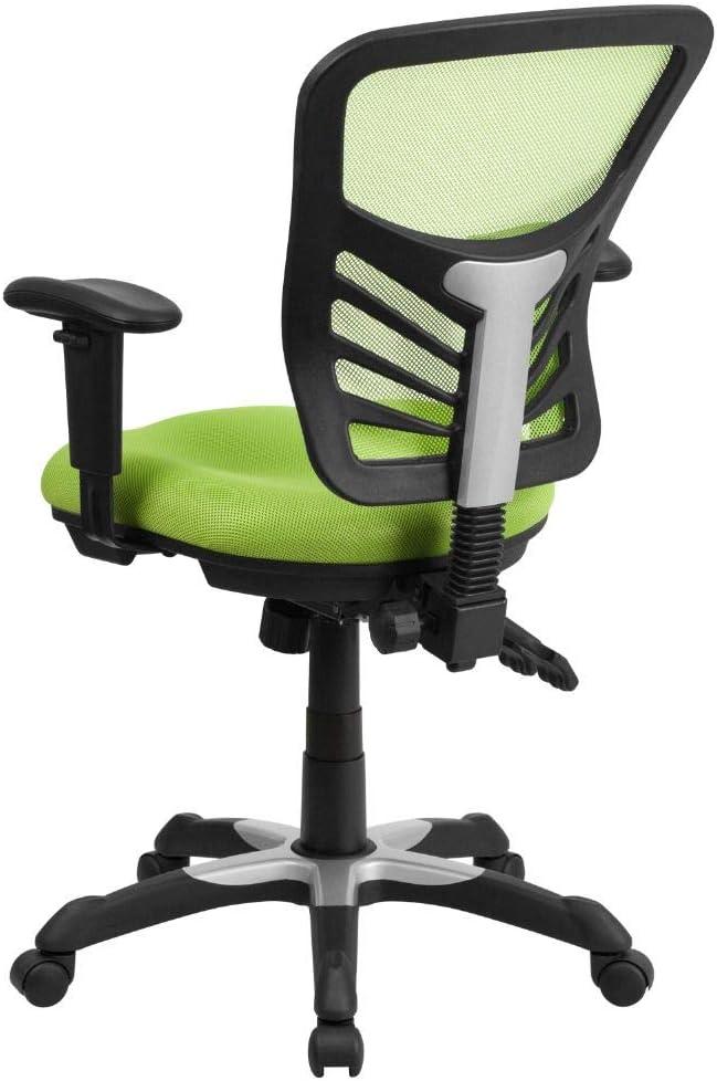 Flash Furniture Mid-Back Mesh Multifunction Executive Swivel Ergonomic Office Chair with Adjustable Arms