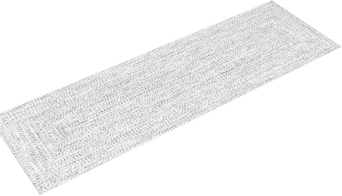 nuLOOM Wynn Braided Indoor/Outdoor Salt And Pepper 2' 6" x 16' Casual Runner Rug