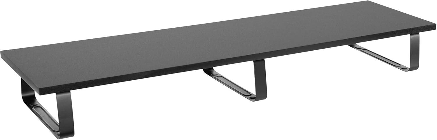 Mount-It! Extra Long Monitor Desk Riser, Desktop Organizer for Double Computer Screens, Laptops, Desktops, TVs, 39 Inches Extra Wide, 44 Lbs. Capacity