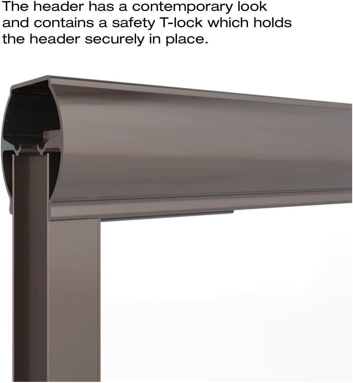Infinity 29.25" W x 57" H Bypass Semi- Frameless Tub Door