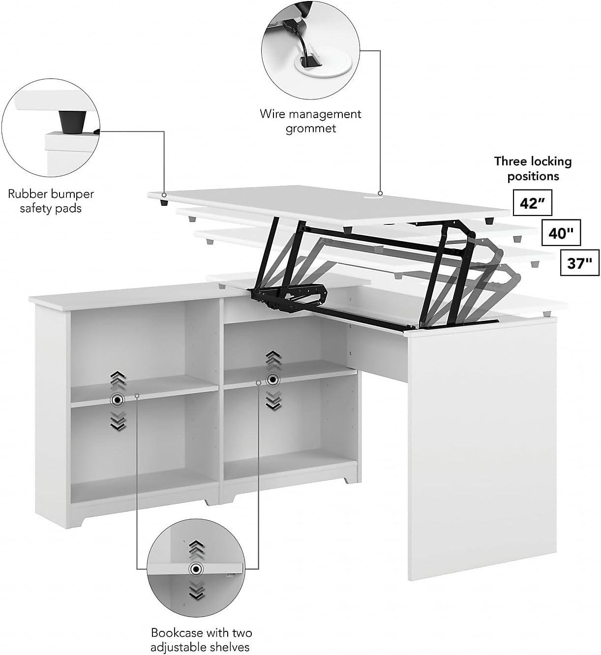 Almita 52'' Adjustable (sit to stand) Corner Desk