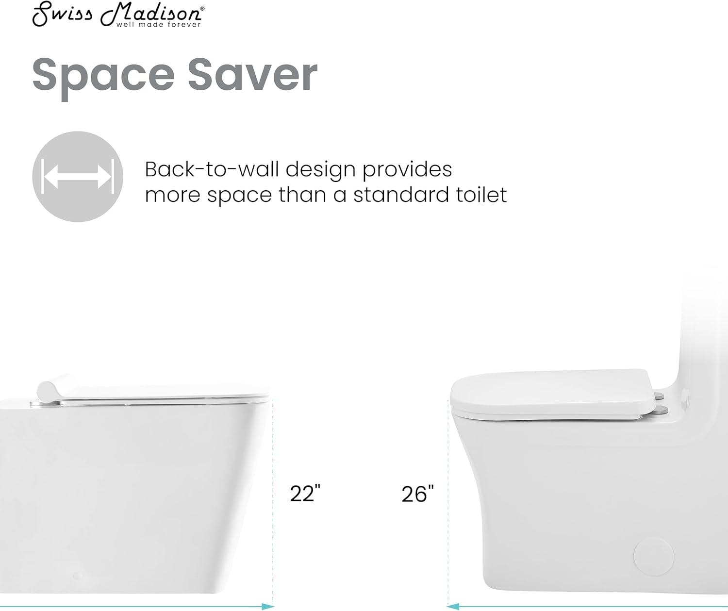 Concorde Back-to-Wall Square Toilet Bowl