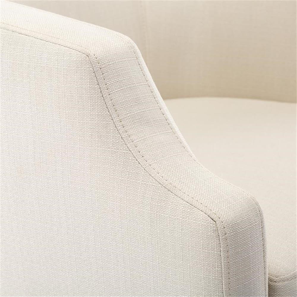 Debbie 77.47cm Wide Polyester Swivel Barrel Chair