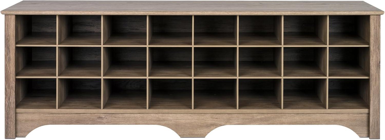 60" Shoe Cubby Bench - Prepac