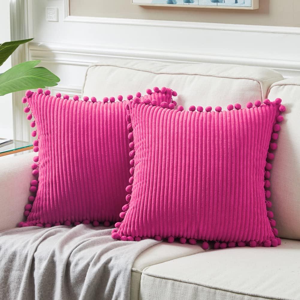 Tassels Reversible Throw Pillow (Set of 2)