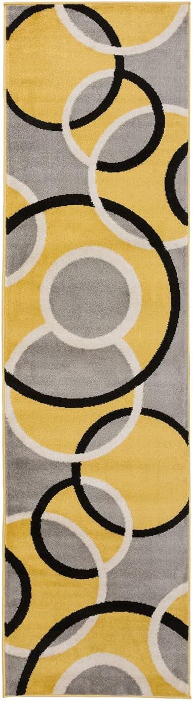 World Rug Gallery Modern Abstract Circles Area Rug