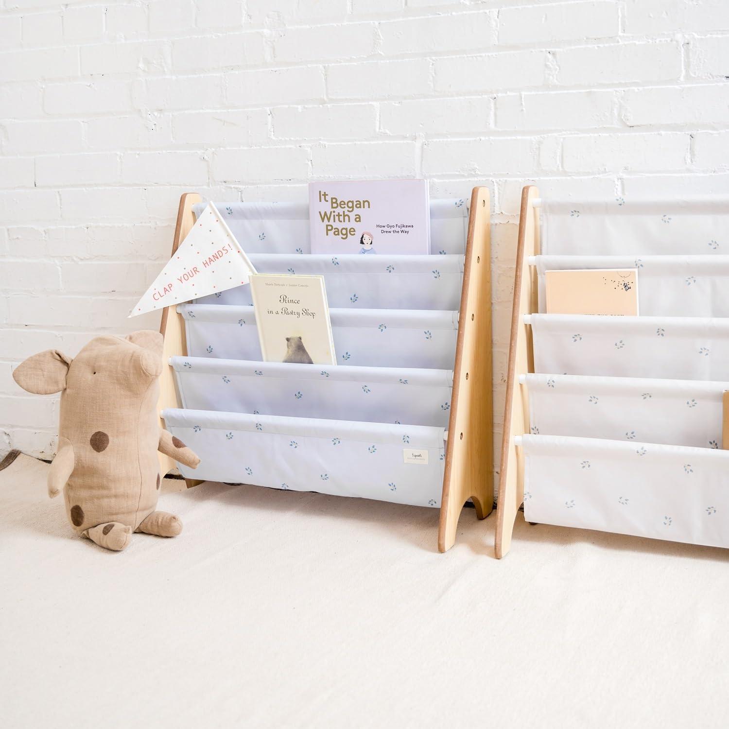 3 Sprouts URKS 3 Sprouts - Book Shelf - Kids Book Rack Organizer  - Baby Room Bookcase
