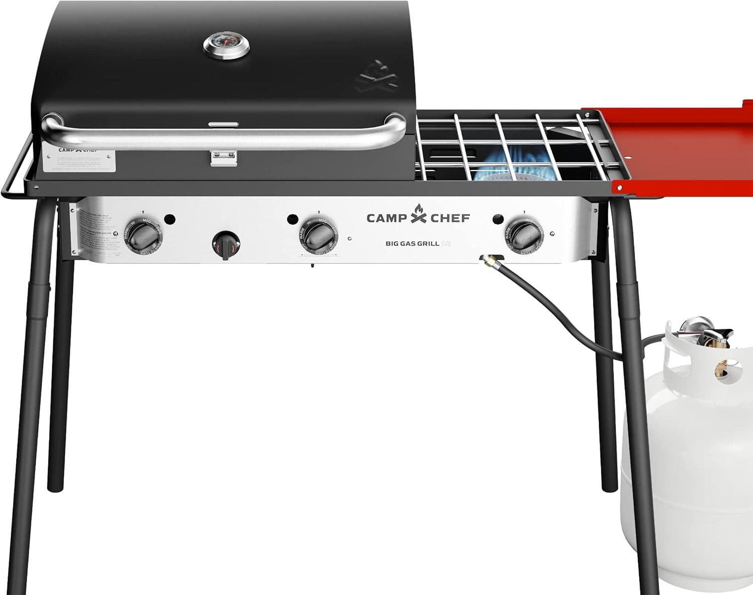 Camp Chef 3-Burner Propane Outdoor Grill with BBQ Box