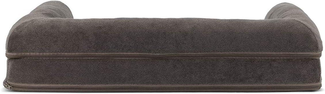 FurHaven Faux Fleece & Chenille Orthopedic Sofa Dog Bed