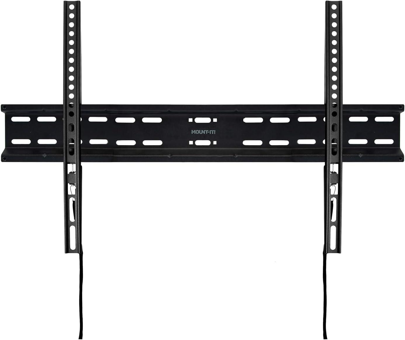 Black Fixed Wall Mount for Holds up to 77 lbs