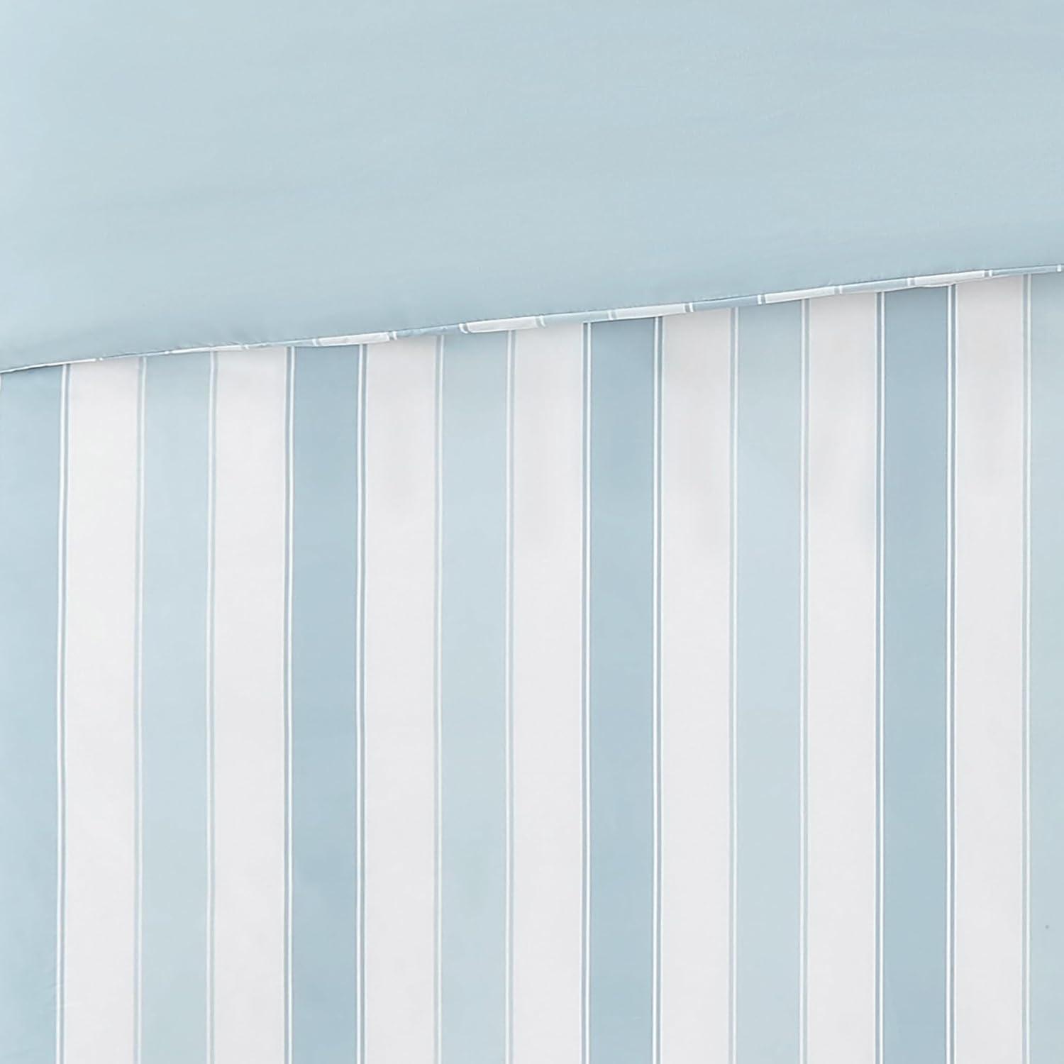 TRULY SOFT Aiden Stripe Duvet Set Blue Polyester 2-Piece Twin XL Duvet Set, Stripe Themed, for Men and Women, Oeko-TEX Certified Confidence