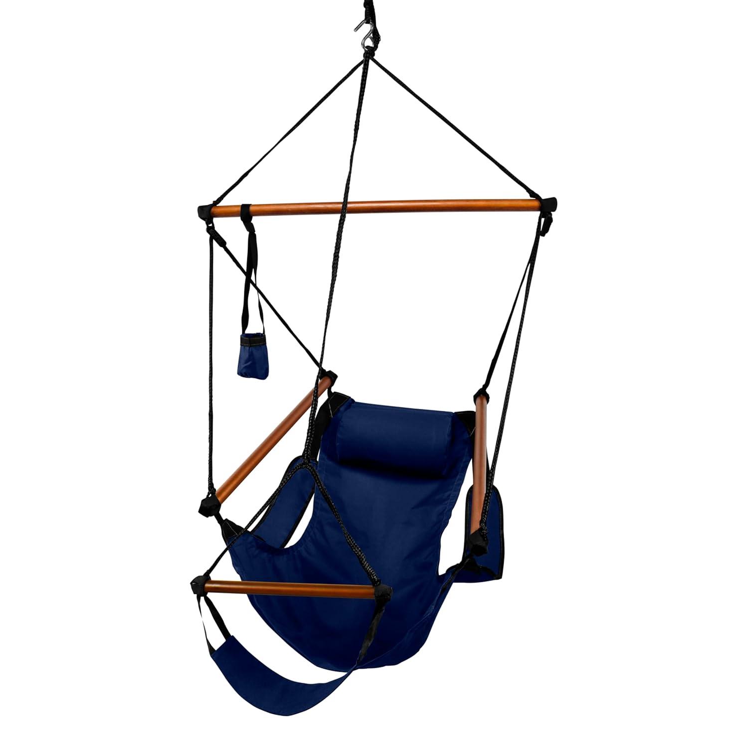 KingsPond 10001-KP Hammaka Hammocks Original Hanging Air Chair In Midnight Blue