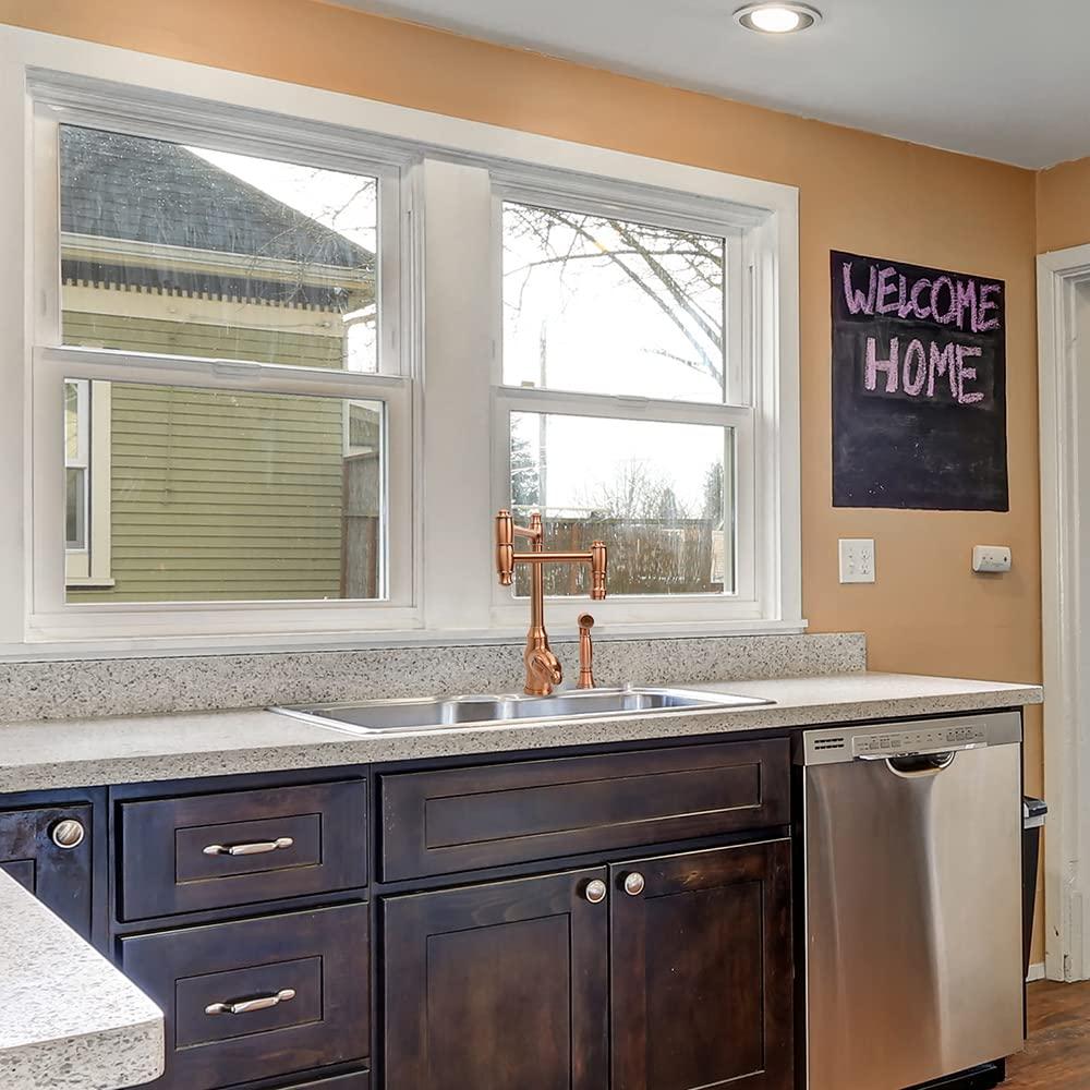 Akicon Copper Single Handle Deck-mount Pot Filler Kitchen Faucet ( Side Sprayer Included )