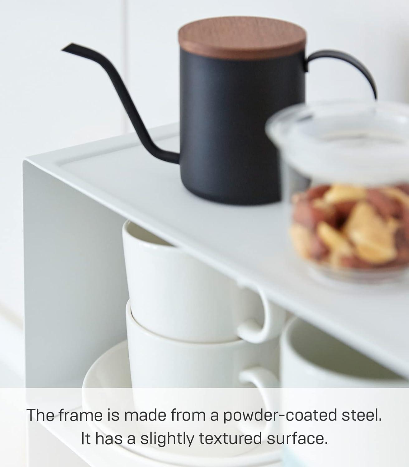 Yamazaki Tower Small White Kitchen Steel Rack