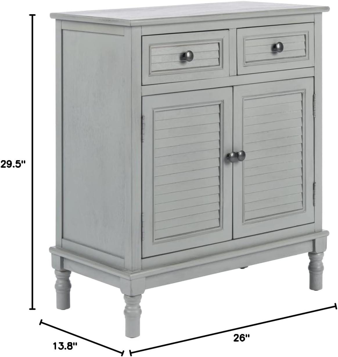 SAFAVIEH Tate 2-Drawer 2-Door Sideboard Black