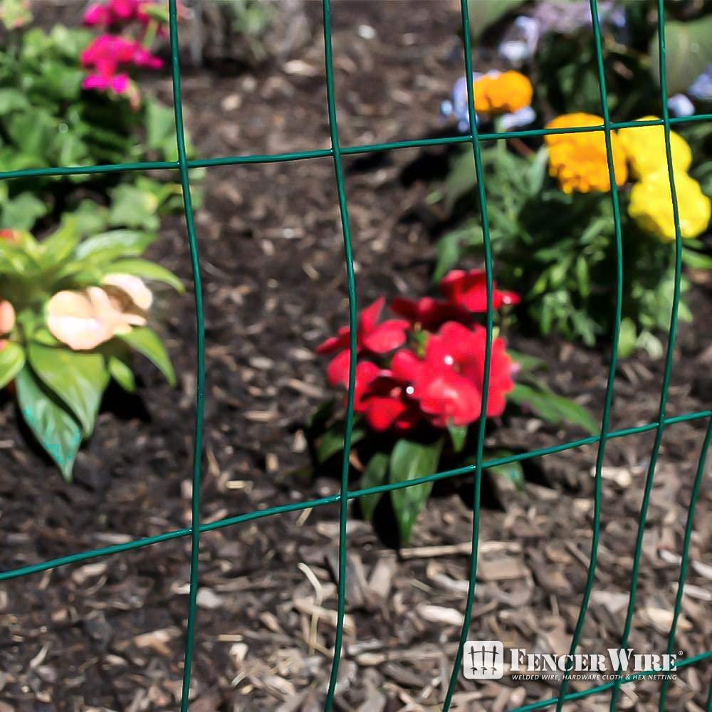 Fencer Wire Fencer Wire Vinyl Coated 16 Gauge Welded Fence Wire Roll, Mesh Size 2-Inch x 3-Inch